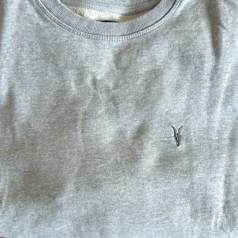 Men’s All Saints Grey Crew Neck Sweater